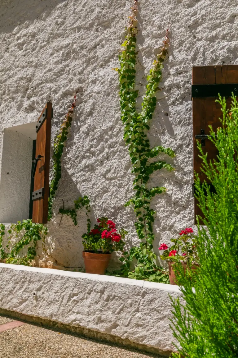 Arquitectura rural entre jardines
