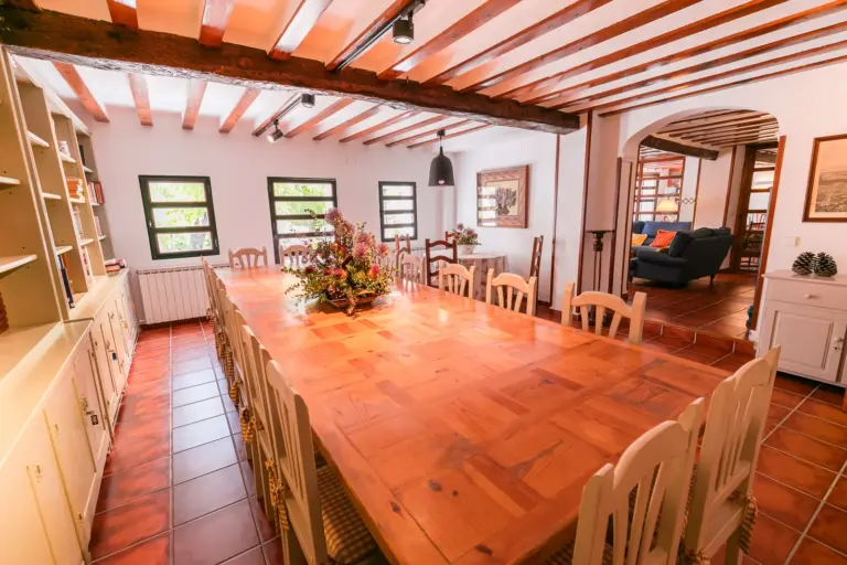 Comedor preparado para grupos